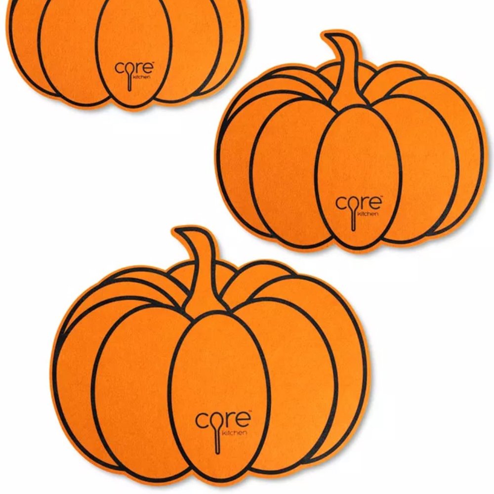 NWT CORE HOME 3-Pc. Pumpkin Cookware Protectors Set
